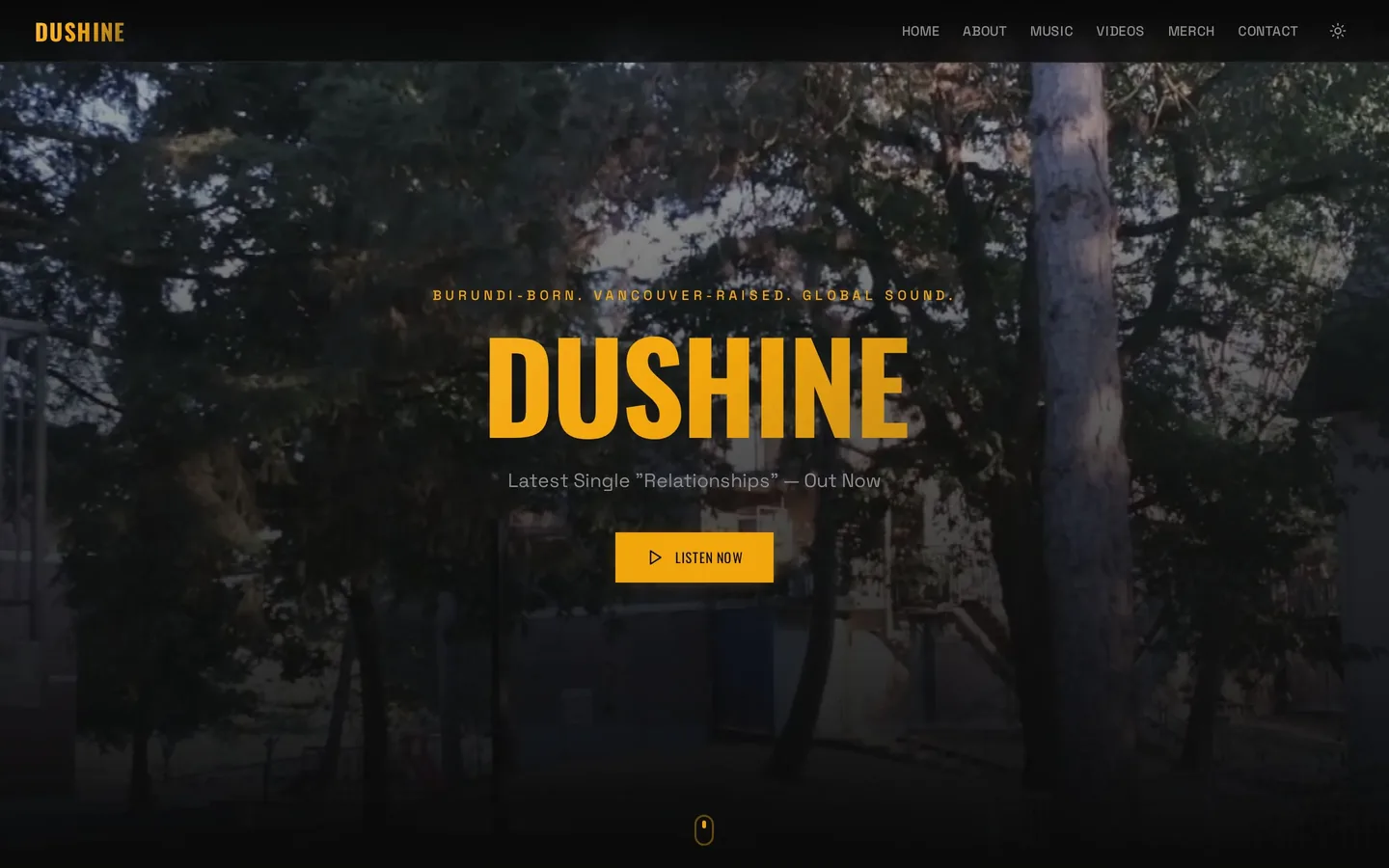 Dushine. Artist platform for the Burundi-born, Vancouver-raised hip-hop voice.