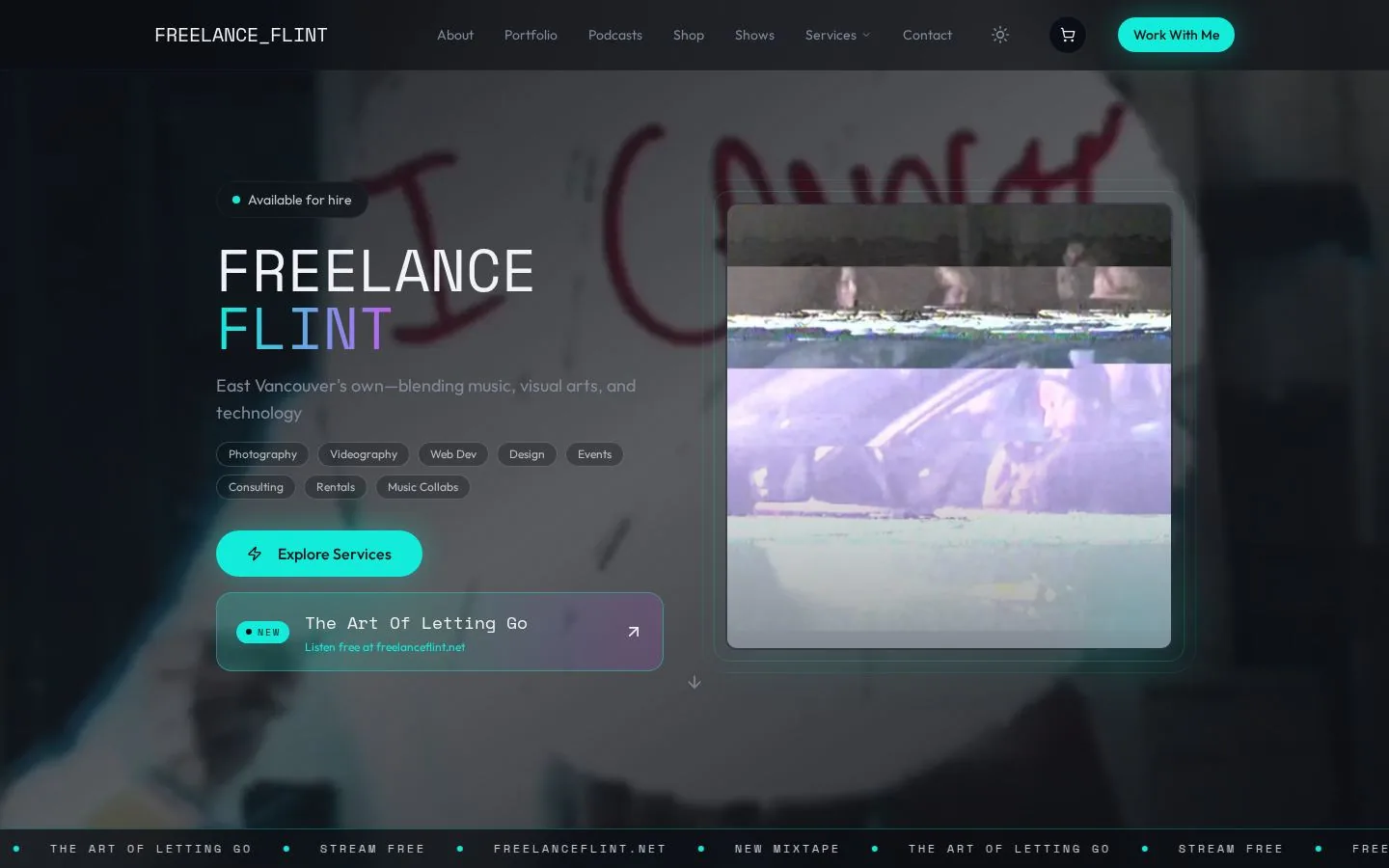 Freelance Flint. The Epitome of Vancouver. The studio's own creative headquarters & services hub.