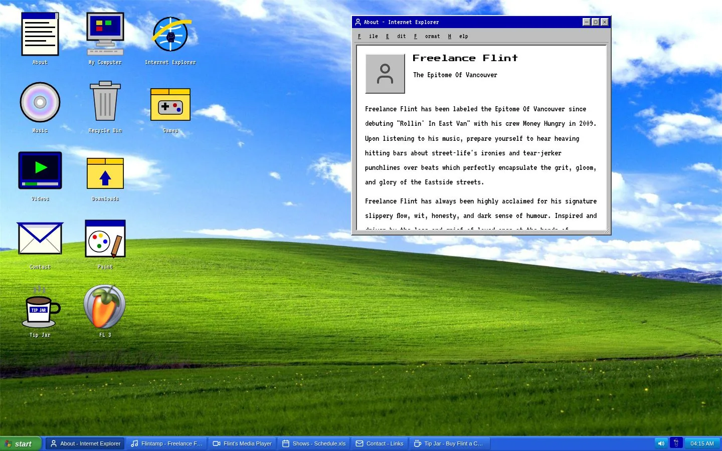 The Art of Letting Go. A retro desktop-OS microsite for the "Art of Letting Go" music release.